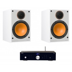 Advance Paris x-i50bt + monitor audio monitor 100 white