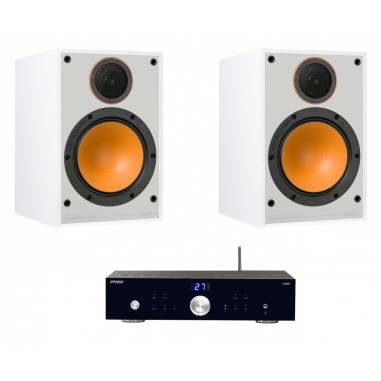 Advance Paris x-i50bt + monitor audio monitor 100 white