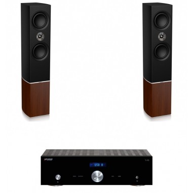 Advance Paris x-i75 + tannoy platinum f6-bu burgundy