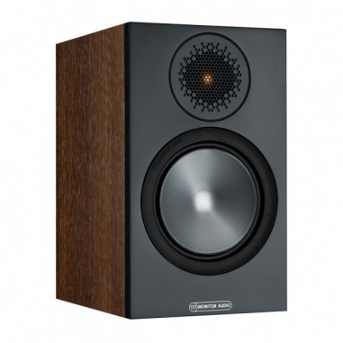 Monitor audio bronze 50 6g walnut - coppia diffusori da supporto bass reflex a 2 vie