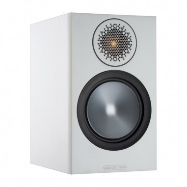 Monitor audio bronze 50 6g white - coppia diffusori da supporto bass reflex a 2 vie