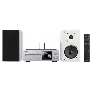 Pioneer x-hm76d-sw silver/white - microsistema di rete hi-fi