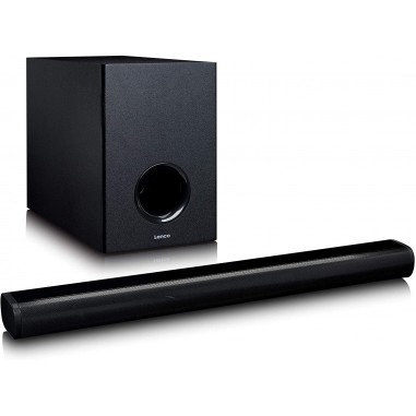 Lenco sbw-800bk black - diffusore soundbar bluetooth con subwoofer