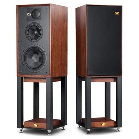 Wharfedale linton + wharfedale stand opzionale per linton (mogano rosso)