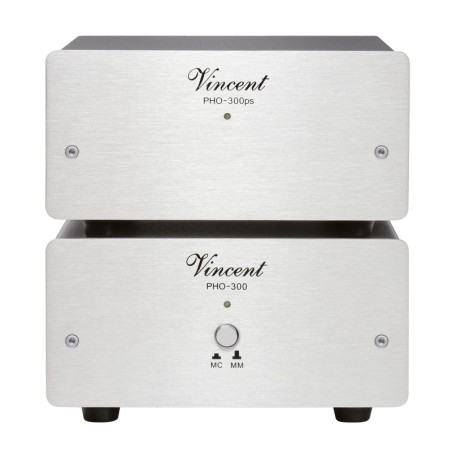 Vincent pho-300 silver - preamplificatore phono 2 telai