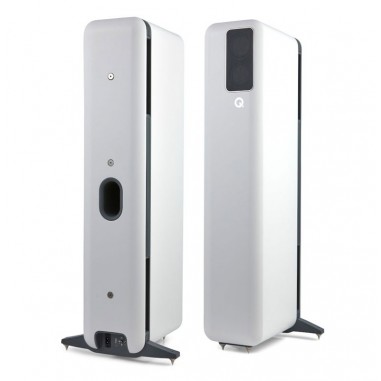 Q acoustics q active 400 bianco - coppia diffusori da pavimento