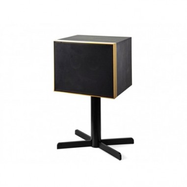 Geneva DeCon Black wood and Brass - Altoparlante Stereo Hi Fi