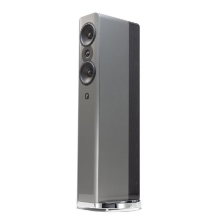 Q acoustics q concept 500 silver + ebano - coppia diffusori da pavimento