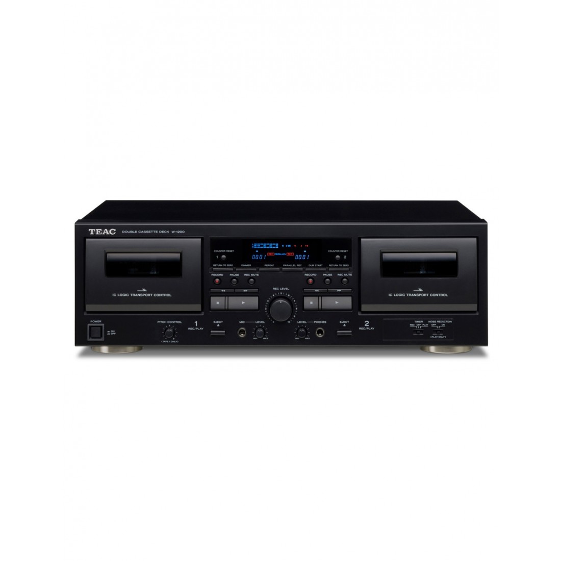 Teac W-1200-B Nero (Legacy Line) - Lettore Audio cassette doppio