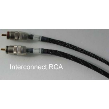 Silvercom Audio RCA INTERCONNECT 1,0 m - Coppia cavi di segnale RCA 1mt