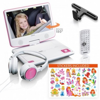 Lenco DVP-920 PINK - Lettore DVD portatile