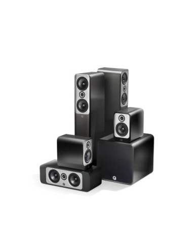 Q Acoustics Q CONCEPT 50 5.1 CINEMA PACK nero high gloss - Sistema home cinema