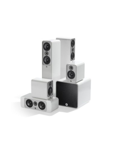 Q Acoustics Q CONCEPT 50 5.1 CINEMA PACK bianco high gloss - Sistema home cinema