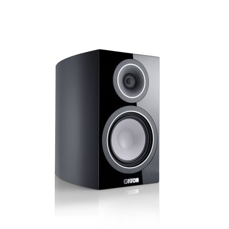 Canton Vento 20 nero high gloss - Coppia diffusori da scaffale