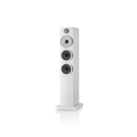 Bowers & Wilkins 704 S3 bianco satinato - Coppia diffusori da pavimento a 2 vie