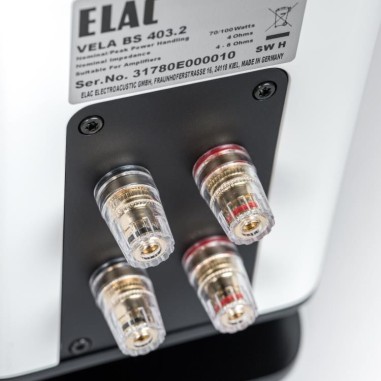 Elac Vela BS 403 coppia diffusori da supporto white gloss