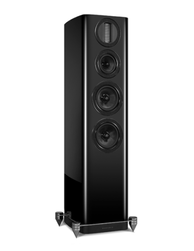 Wharfedale AURA 4 Black hi-gloss - Coppia diffusori da pavimento