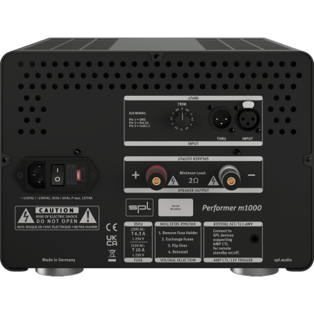 SPL Performer m1000 Nero - Amplificatore finale di potenza