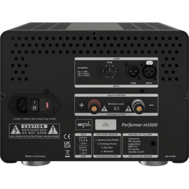 SPL Performer m1000 Silver - Amplificatore finale di potenza