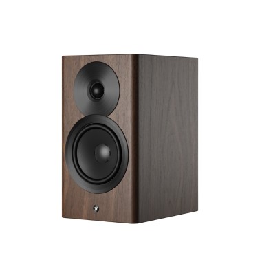 Dynaudio Focus 10 Walnut Wood - Coppia diffusori attivi wireless HiFi da scaffale