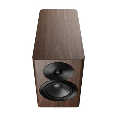 Dynaudio Focus 10 Walnut Wood - Coppia diffusori attivi wireless HiFi da scaffale
