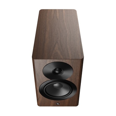 Dynaudio Focus 10 Walnut Wood - Coppia diffusori attivi wireless HiFi da scaffale