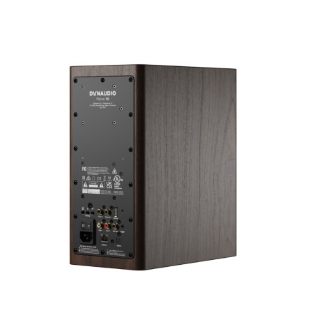Dynaudio Focus 10 Walnut Wood - Coppia diffusori attivi wireless HiFi da scaffale