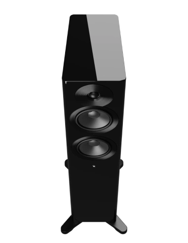 Dynaudio Focus 30 Black High Gloss - Coppia diffusori attivi WiFi compatti da pavimento