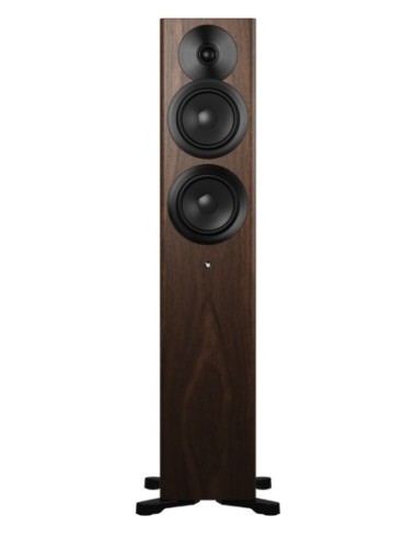 Dynaudio Focus 30 Walnut Wood - Coppia diffusori attivi WiFi compatti da pavimento