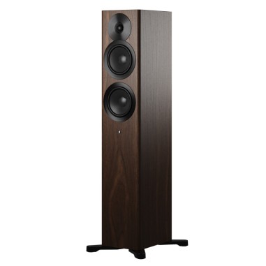 Dynaudio Focus 30 Walnut Wood - Coppia diffusori attivi WiFi compatti da pavimento
