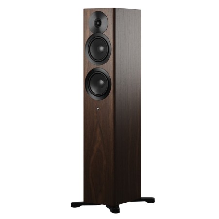 Dynaudio Focus 30 Walnut Wood - Coppia diffusori attivi WiFi compatti da pavimento