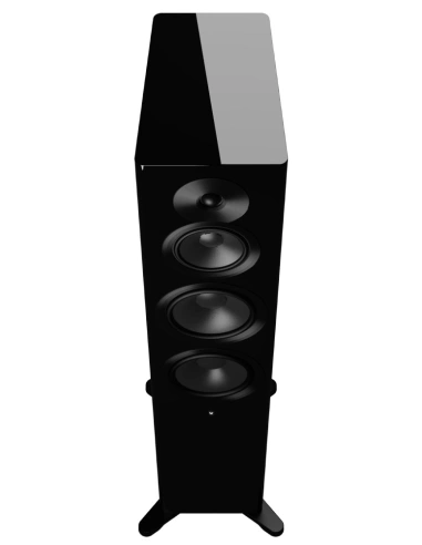 Dynaudio Focus 50 Black High Gloss - Coppia diffusori attivi wireless HiFi da pavimento