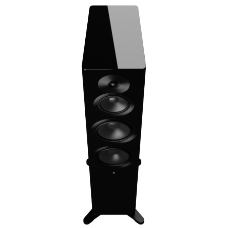 Dynaudio Focus 50 Black High Gloss - Coppia diffusori attivi wireless HiFi da pavimento