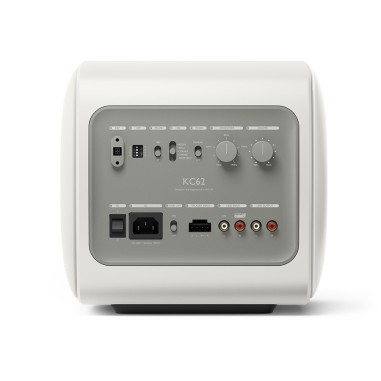 KEF KC62 Bianco Minerale - Subwoofer ultra potente e compatto