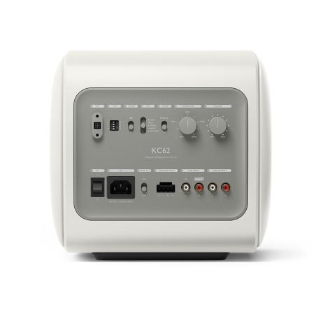 KEF KC62 Bianco Minerale - Subwoofer ultra potente e compatto