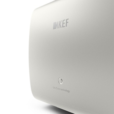 KEF KC62 Bianco Minerale - Subwoofer ultra potente e compatto