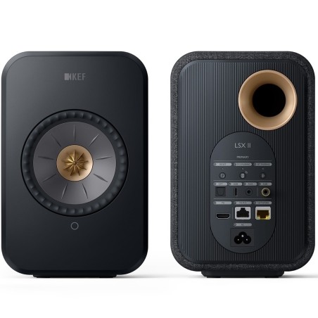 KEF LSX 2 Carbon Black - Sistema HiFi Attivo WiFi HDMI EISA23