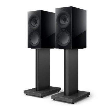KEF R3 Meta Black Gloss - Coppia diffusori HiFi da scaffale 3 vie