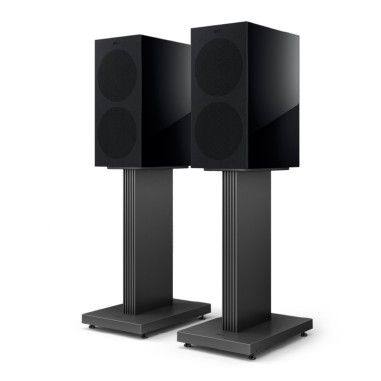 KEF R3 Meta Black Gloss - Coppia diffusori HiFi da scaffale 3 vie
