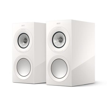 KEF R3 Meta White Gloss - Coppia diffusori HiFi da scaffale 3 vie