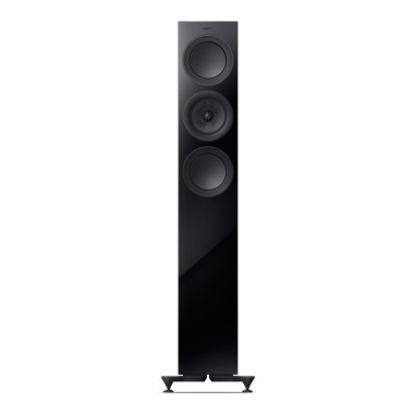 KEF R5 Meta Black Gloss - Coppia diffusori HiFi da pavimento ultra sottili