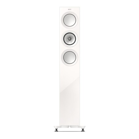 KEF R5 Meta White Gloss - Coppia diffusori HiFi da pavimento ultra sottili