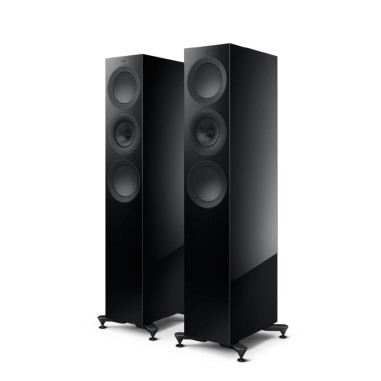 KEF R7 Meta Black Gloss - Coppia diffusori HiFi da pavimento di fascia alta