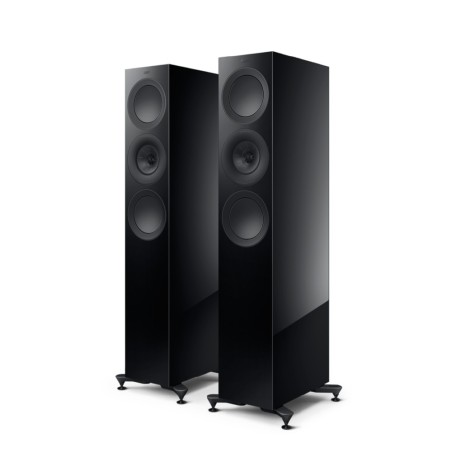 KEF R7 Meta Black Gloss - Coppia diffusori HiFi da pavimento di fascia alta