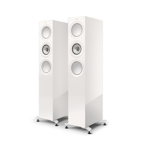 KEF R7 Meta White Gloss - Coppia diffusori HiFi da pavimento di fascia alta