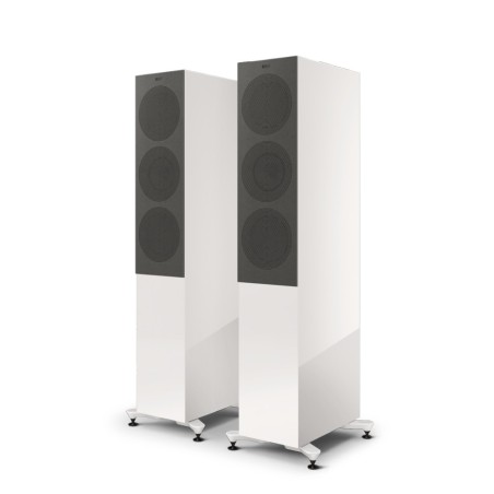 KEF R7 Meta White Gloss - Coppia diffusori HiFi da pavimento di fascia alta