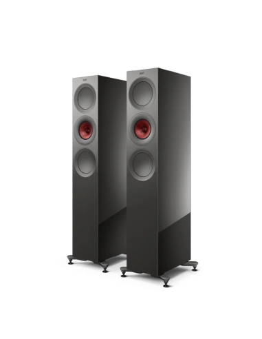KEF R7 Meta Titanium Gloss Special Edition - Coppia diffusori HiFi da pavimento di fascia alta
