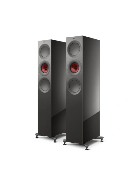 KEF R7 Meta Titanium Gloss Special Edition - Coppia diffusori HiFi da pavimento di fascia alta