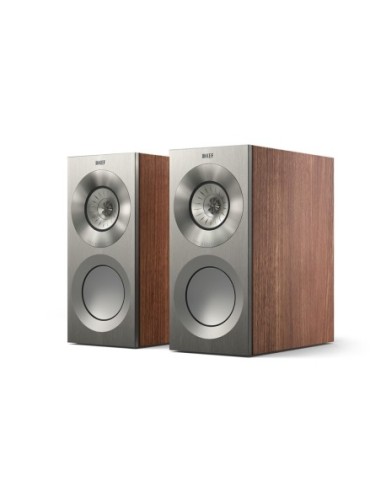 KEF Reference 1 Meta Satin Walnut/Silver - Coppia diffusori compatti di riferimento