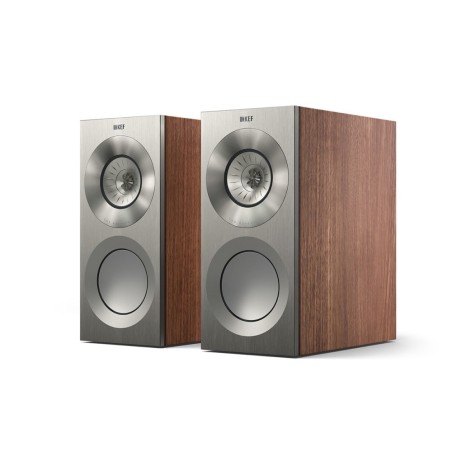KEF Reference 1 Meta Satin Walnut/Silver - Coppia diffusori compatti di riferimento